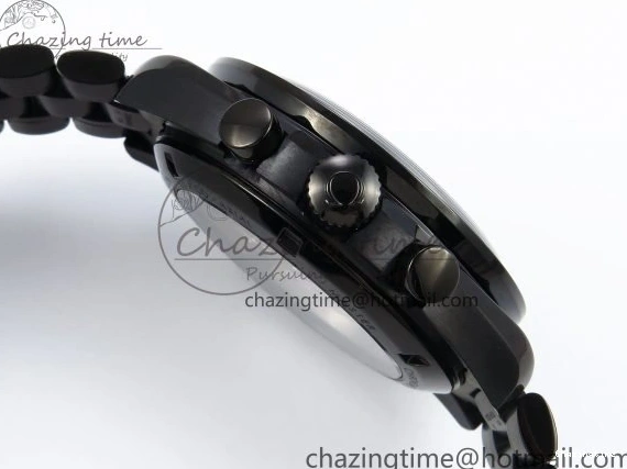 0515 Speedmaster Black Benom PVD Moon RMF Best Edition on PVD Bracelet Lemania HW WrinkleFree 7727